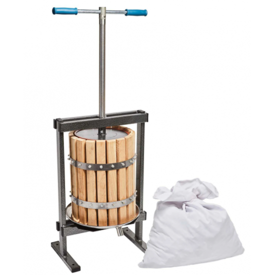 Teasc / Presa struguri din lemn Stejar, 20L, VILEN, Sac inclus