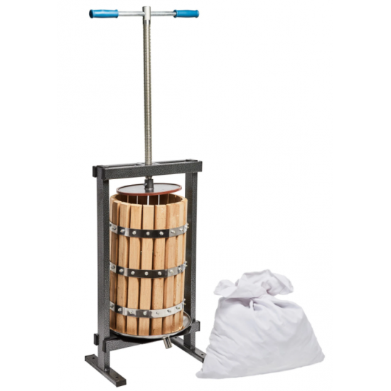 Teasc / Presa struguri din lemn Stejar, 25L, VILEN, Sac inclus