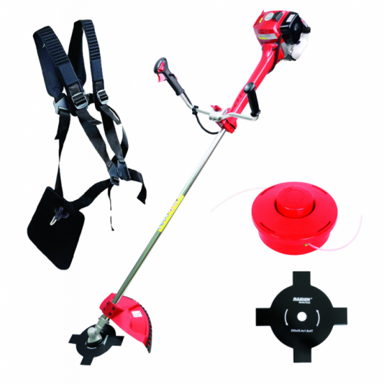 Motocoasa pe benzina, 2.4 CP, 440 mm, 52 cm3, cutit metalic cu 4 dinti