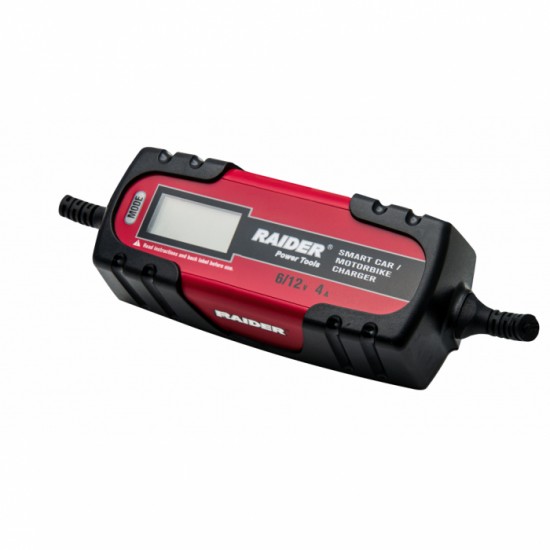 Redresor auto digital 6, 12 V, Capacitate 0 - 120 Ah, RAIDER RD-BC13