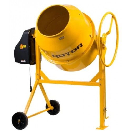 Betoniera 230L cu motor acoperit ROTOR RB230 1200 W, 29.5 rpm