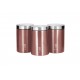 Cutii de depozitare metalica Berlinger Haus BH6270, set 3 piese, roz, I-Rose Collection