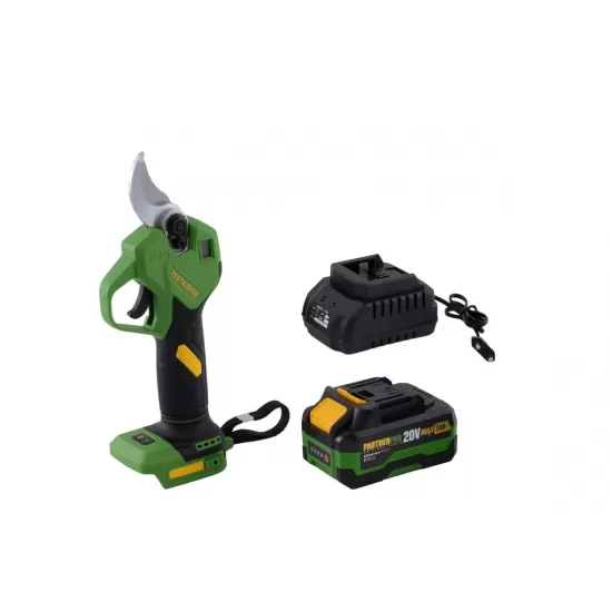 Foarfeca de gradina pe acumulator PARTNERPRO PP-FE3A, 1 x acumulator 20V / 3Ah , Brushless , 320 W