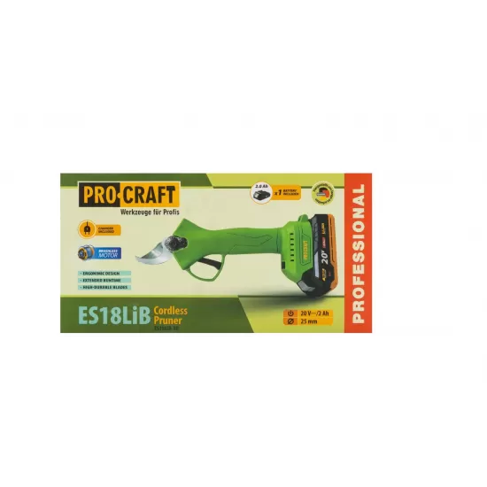 Foarfeca PROCRAFT ES18LiB pe acumulator 20V/ 4Ah