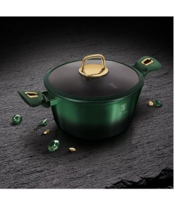 Oala cu capac, 20 cm, marmura, Emerald Collection Berlinger Haus BH-6057