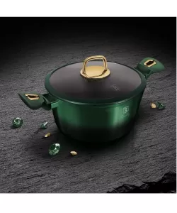 Oala cu capac, 20 cm, marmura, Emerald Collection Berlinger Haus BH-6057