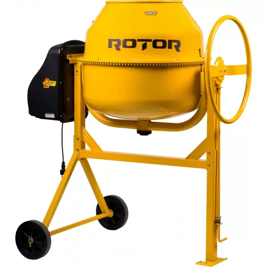 Betoniera 165L cu motor acoperit ROTOR RB165 900 W, 29.5 rpm