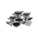 Set oale si tigai marmorate 17 piese Moonlight Edition Berlinger Haus BH 7044