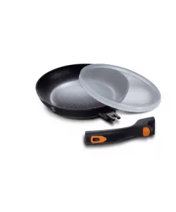 Tigaie 24 cm cu maner detasabil Granit Diamond Line Berlinger Haus BH-1954