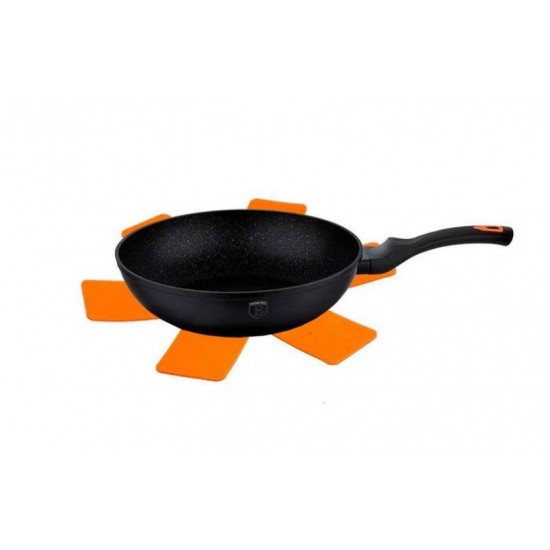 Tigaie marmorata, wok, 28 cm Granit Diamond Line Berlinger Haus Premium inductie BH 1796