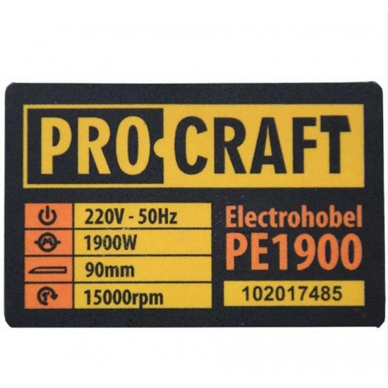 Rindea electrica Procraft PE1900, 1900W, 15000Rpm + Cutie