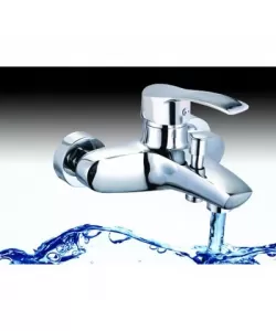 Baterie cada ZINOX ZLN-8525, Material alama, Finisaj crom, Cartus ceramic in doua trepte 40 mm, Cu furtun si para dus