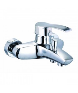 Baterie cada ZINOX ZLN-8525, Material alama, Finisaj crom, Cartus ceramic in doua trepte 40 mm, Cu furtun si para dus