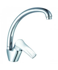 Baterie monocomanda lebada ZINOX ZLN-8549, Cartus ceramic in doua trepte 40 mm, Material alama, Finisaj crom