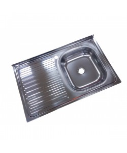 Chiuveta inox 430-04mm, Pentru masca ZLN-6966, cuva dreapta+sifon scurgere cu ventil