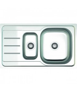 Chiuveta pentru blat cuva mare si cuva mica dreapta ,Z-INOX ZLN-9270, 50x86 cm
