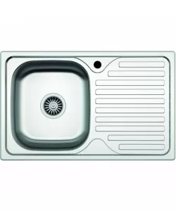 Chiuveta pentru blat Z-INOX ZLN-9188ST, Inox anticalcar, Cuva stanga, 43.5x76 cm+racord scurgere cu preaplin Chiuveta pentru blat Z-INOX ZLN-9188ST, Inox anticalcar, Cuva stanga, 43.5x76 cm+racord scurgere cu preaplin