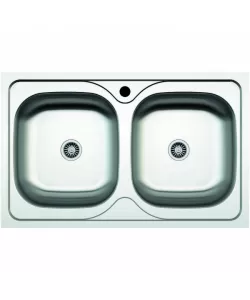Chiuveta ZLN-2975 cu doua cuve pentru blat Z-INOX , Inox satinat, 50x80 cm Chiuveta ZLN-2975 cu doua cuve pentru blat Z-INOX , Inox satinat, 50x80 cm