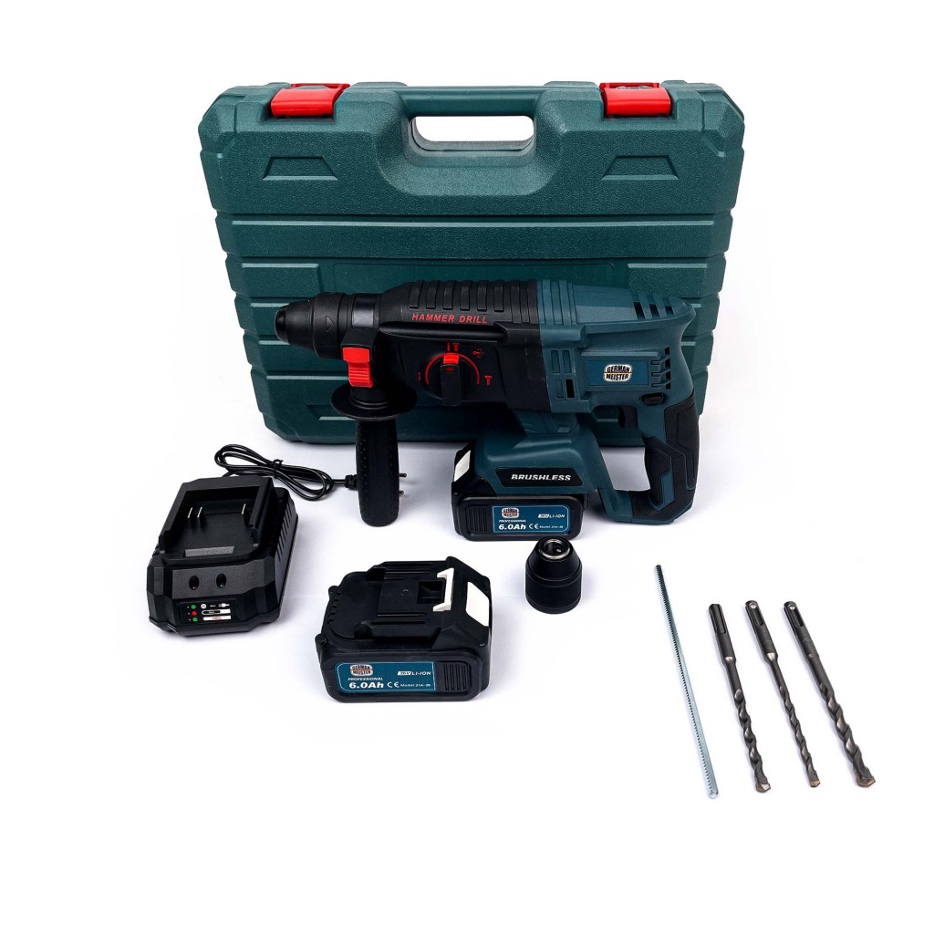 CIOCAN ROTOPERCUTOR German Meister CU 2 ACUMULATORI 36V -6 AH