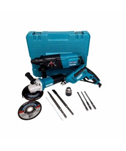 Trusa KraftRoyal Rotopercutor, Polizor Unghiular, Bormasina - Electrice + Accesorii