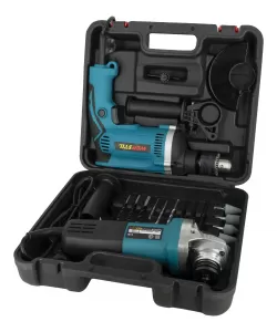 Pachet WerStil Masina de gaurit cu percutie (bormasina) 910w + Polizor Unghiular 900W Pachet WerStil Masina de gaurit cu percutie (bormasina) 910w + Polizor Unghiular 900W