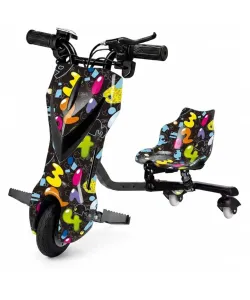 Tricicleta electrica Drift Graffiti, 8inch, viteza 15 km/h , autonomie 10-15 km, motor 250 W