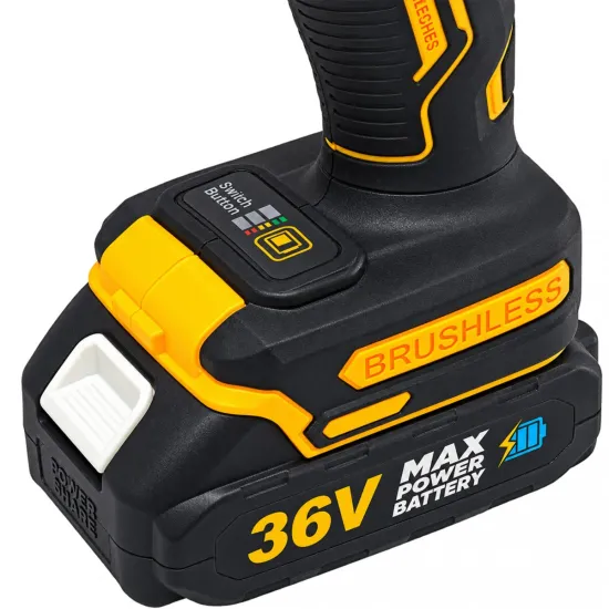 Mașină de Găurit și Înșurubat cu Acumulator German Meister 36V, Brushless, Mandrină 10 mm, 2 Viteze 0–1500 rpm, Acumulator + Încărcător