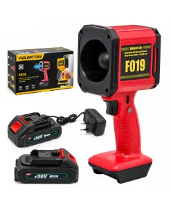 Suflantă Turbo cu Acumulator F019, 21V, 1000W, 30.000 RPM, Viteză Aer 45 m/s, Turbină 70 mm cu 12 Pale, Acumulator 36V