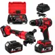Set Scule cu Acumulator German Meister 36V, Brushless – Bormașină + Polizor Unghiular 125 mm, 2 Acumulatori 8Ah, Încărcător