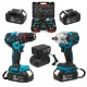Set 2 Scule cu Acumulator German Meister 36V MAX – Mașină de Găurit și Înșurubat Brushless 80 Nm + Cheie de Impact 380 Nm, 2 Acumulatori 6Ah, Încărcător, Accesorii și Valiză