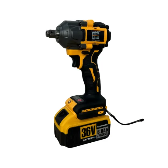 Set German Meister 2 Scule Brushless 36V 8Ah – Pistol Impact 800 Nm + Bormașină 50 Nm, 2 Acumulatori, Tubulară 22 mm, Valiză