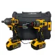 Set German Meister 2 Scule Brushless 36V 8Ah – Pistol Impact 800 Nm + Bormașină 50 Nm, 2 Acumulatori, Tubulară 22 mm, Valiză