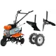 Motosapa pe benzina Wolfson Imperio, 8CP, 212cc, latime de lucru 80cm, cu roti de transport, plug si rarita