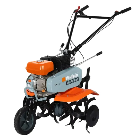 Motosapa pe benzina Wolfson Imperio, 8CP, 212cc, latime de lucru 80cm, cu roti de transport, plug si rarita