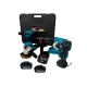 Trusa German Meister Autofiletanta + Flex + Rotopercutor + Masina cu Impact, cu 4 ACUMULATORI, 36V, 6Ah, Albastru