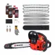Pachet Drujba benzina SILEN 3.5cp + 3 lanturi + 3 lame + x2 ulei ungere lant 1L + x2 ulei amestec 0.5L + x2 bujii + accesorii + manusi protectie