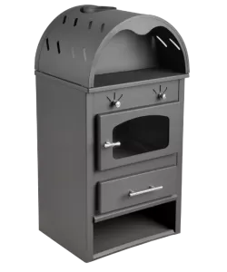 Semineu pe lemne brichete si carbuni ETS 1 K EKO Negru 480x915x390mm Semineu pe lemne brichete si carbuni ETS 1 K EKO Negru 480x915x390mm