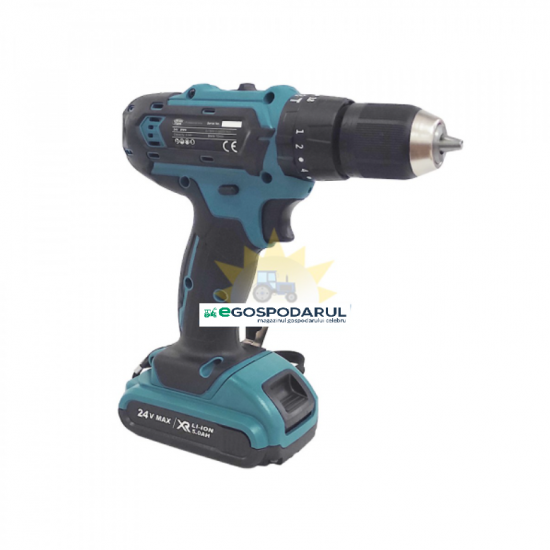 Autofiletanta cu Percutie , 24 V , 5 Ah , 24 de accesorii incluse , incarcare rapida , Lithium-Ion