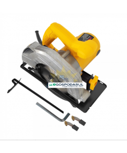 Circular de mana , Werstil , Galben , 1650 W , 4800 RPM , disc 185 mm inclus