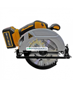 Fierastrau circular cu 2 acumulatori , 36 V , 5 Amp , diametru panza max 185 mm , 3800 Rpm