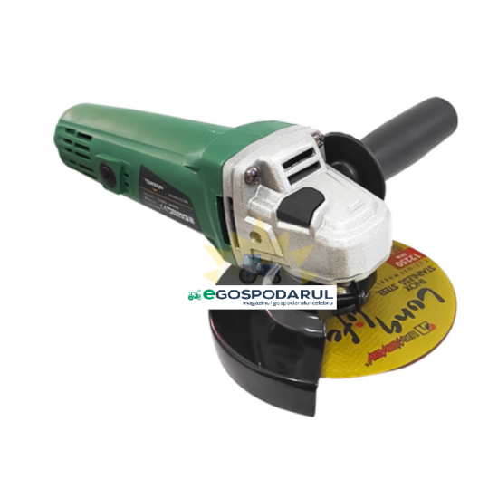 Polizor unghiular , ( Flex electric ) , 900 W , diametru disc max 125 mm , 11000 Rpm + carbuni de rezerva