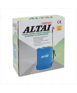 Pompa de stropit cu acumulator Altai by Campion, 12L, cu regulator presiune, 5.5 Bar, 3 duze incluse, Vermorel Pompa de stropit cu acumulator Altai by Campion, 12L, cu regulator presiune, 5.5 Bar, 3 duze incluse, Vermorel