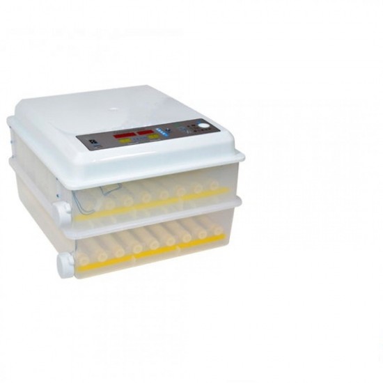 Incubator oua MS-120, 120 oua gaina automat, cu 2 nivele, 80W, ovoscop incorporat