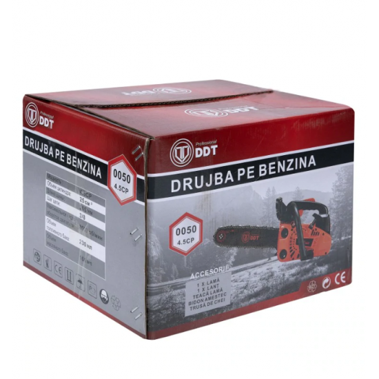 Drujba de constructii pe benzina DDT 0050, 4.5 Cp, 25 cmc, lama 30.5 cm