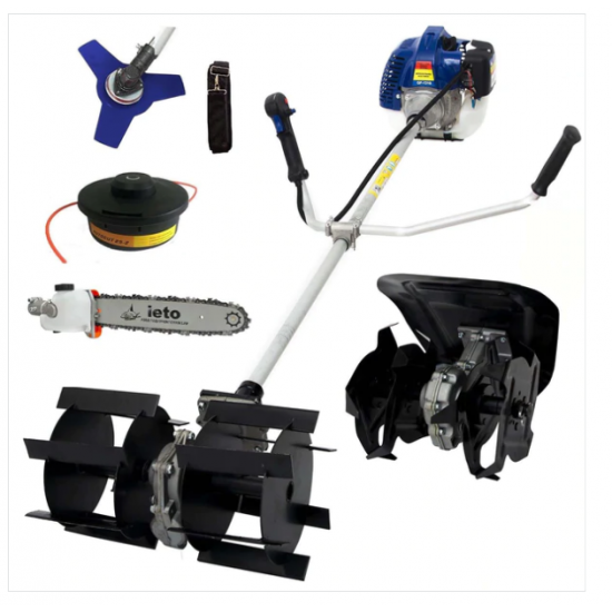 Set Motocoasa Micul Fermier G1310, 3.4CP + Cap Prasitoare + Cultivator + Cap Drujba