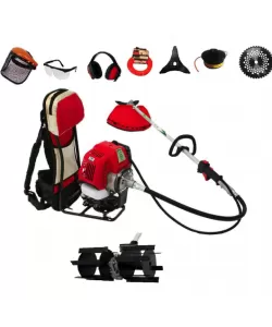 Set Motocoasa tip rucsac Micul Fermier BC430KF, 4.76CP, +Prasitoare Set Motocoasa tip rucsac Micul Fermier BC430KF, 4.76CP, +Prasitoare