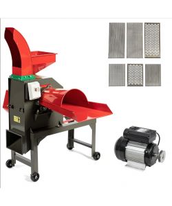 Set Moara cereale si tocator resturi vegetale (2 in 1) Micul Fermier 400-24, 1000Kg/h, 220V, motor 4Kw inclus