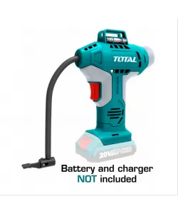 TOTAL - Compresor aer - 150PSI/10Bar - Li-Ion - 20V (NU include acumulator si incarcator) TOTAL - Compresor aer - 150PSI/10Bar - Li-Ion - 20V (NU include acumulator si incarcator)