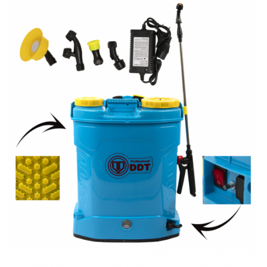 Pompa de stropit cu acumulator, DDT, 16L, 12V, 5.5 bar