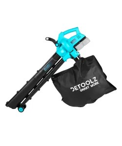 Suflanta Aspirator DETOOLZ 40L pe acumulator 210km/ora 18V Suflanta Aspirator DETOOLZ 40L pe acumulator 210km/ora 18V